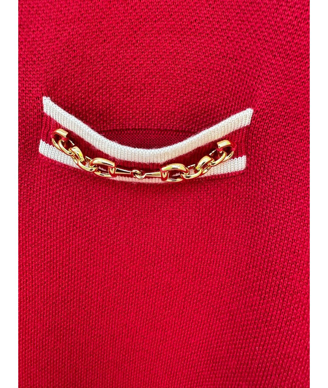 GUCCI Красный шерстяной джемпер / свитер, фото 4
