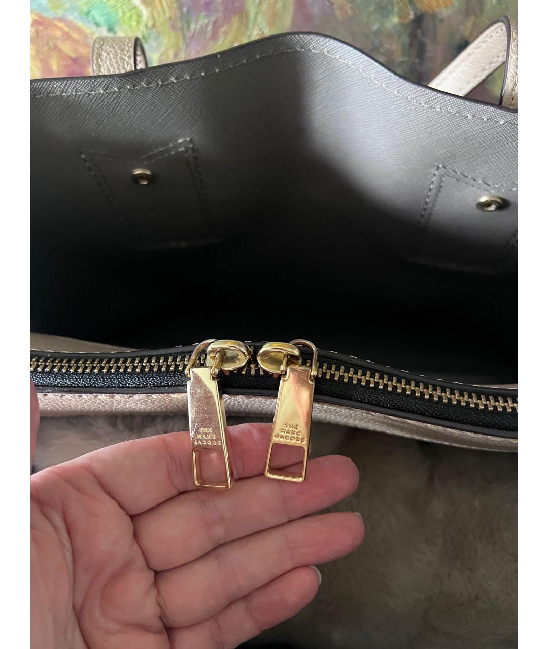 MARC BY MARC JACOBS Бежевая кожаная сумка тоут, фото 3