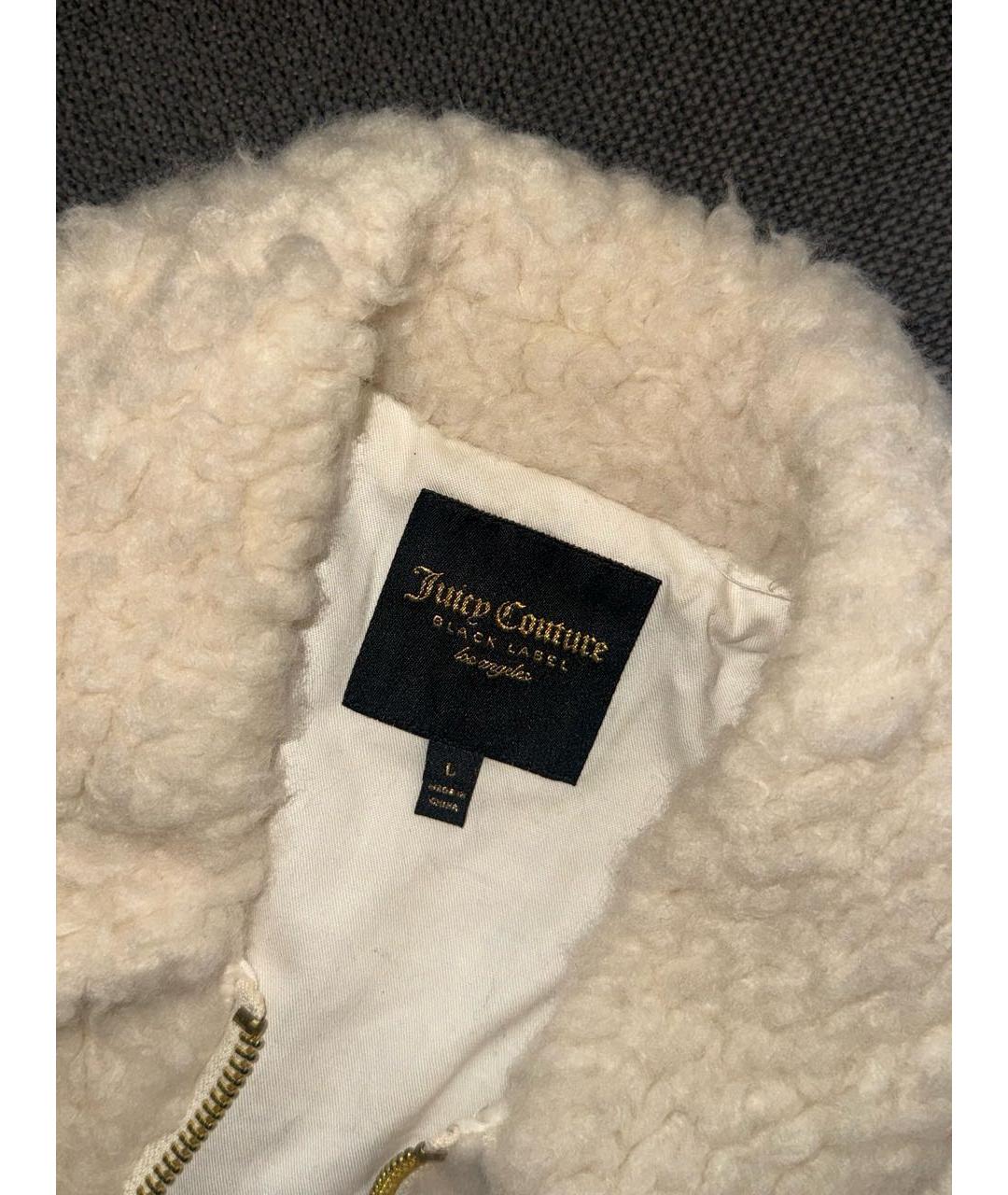 JUICY COUTURE Белая меховая куртка, фото 6