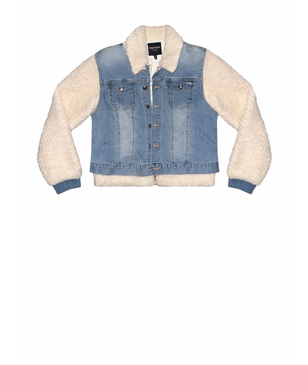 JUICY COUTURE Белая меховая куртка, фото 1