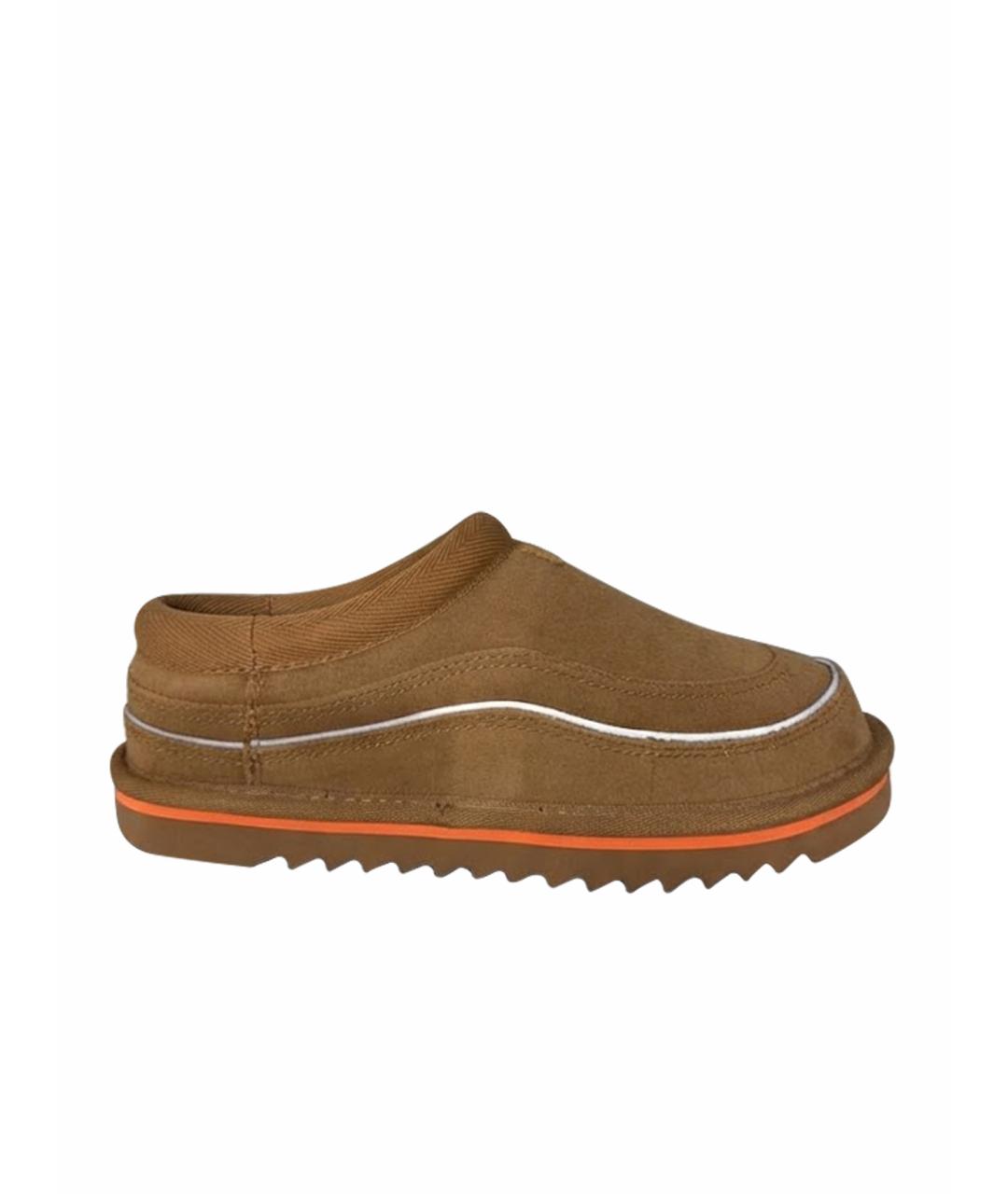 UGG Коричневые нубуковые лоферы, фото 1