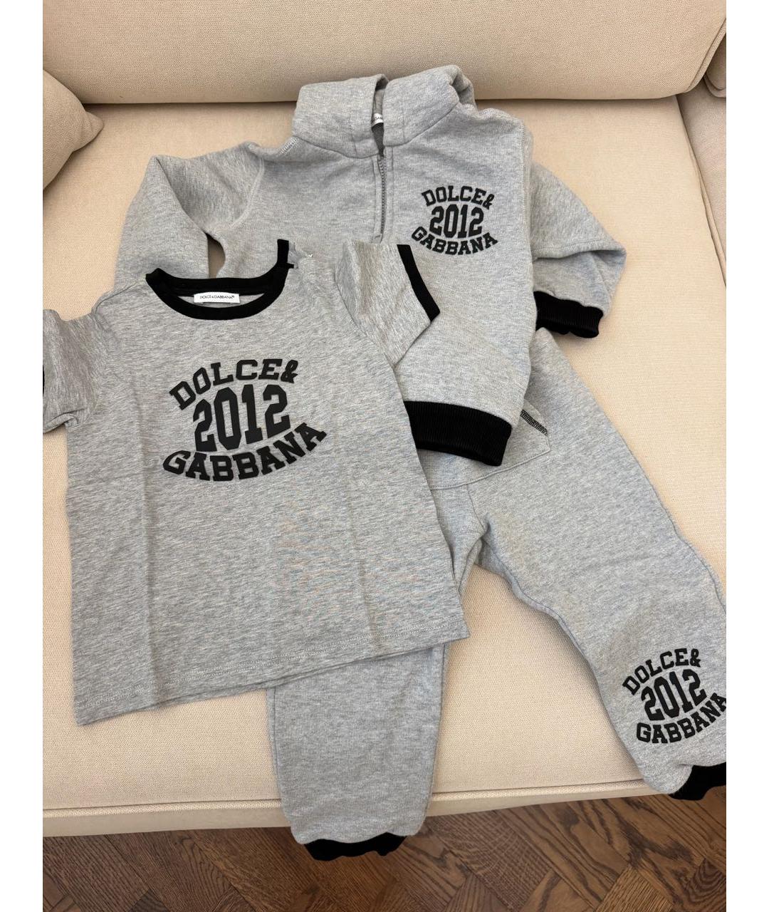 DOLCE & GABBANA KIDS Серый комплект, фото 2
