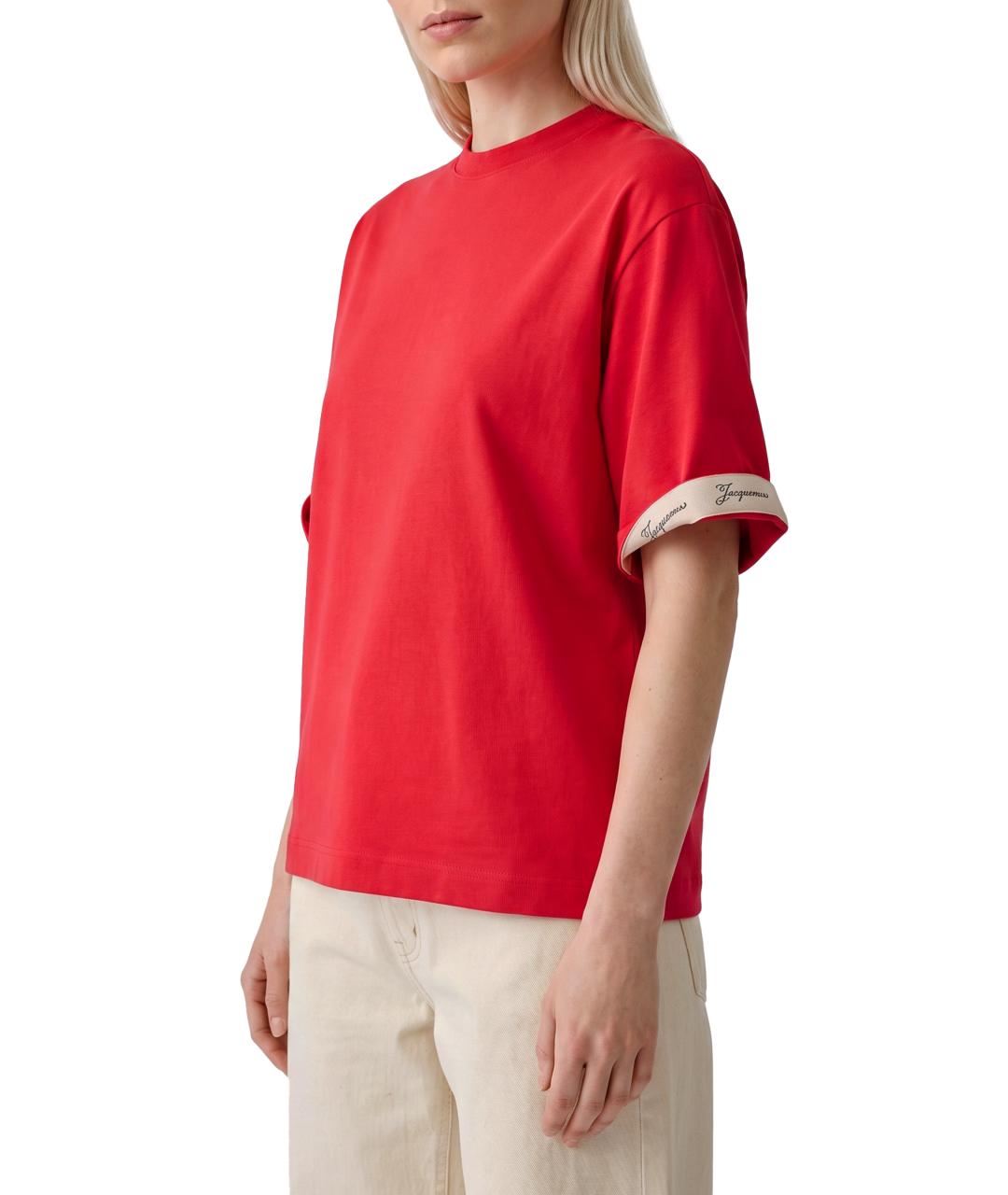 JACQUEMUS Красная футболка, фото 2
