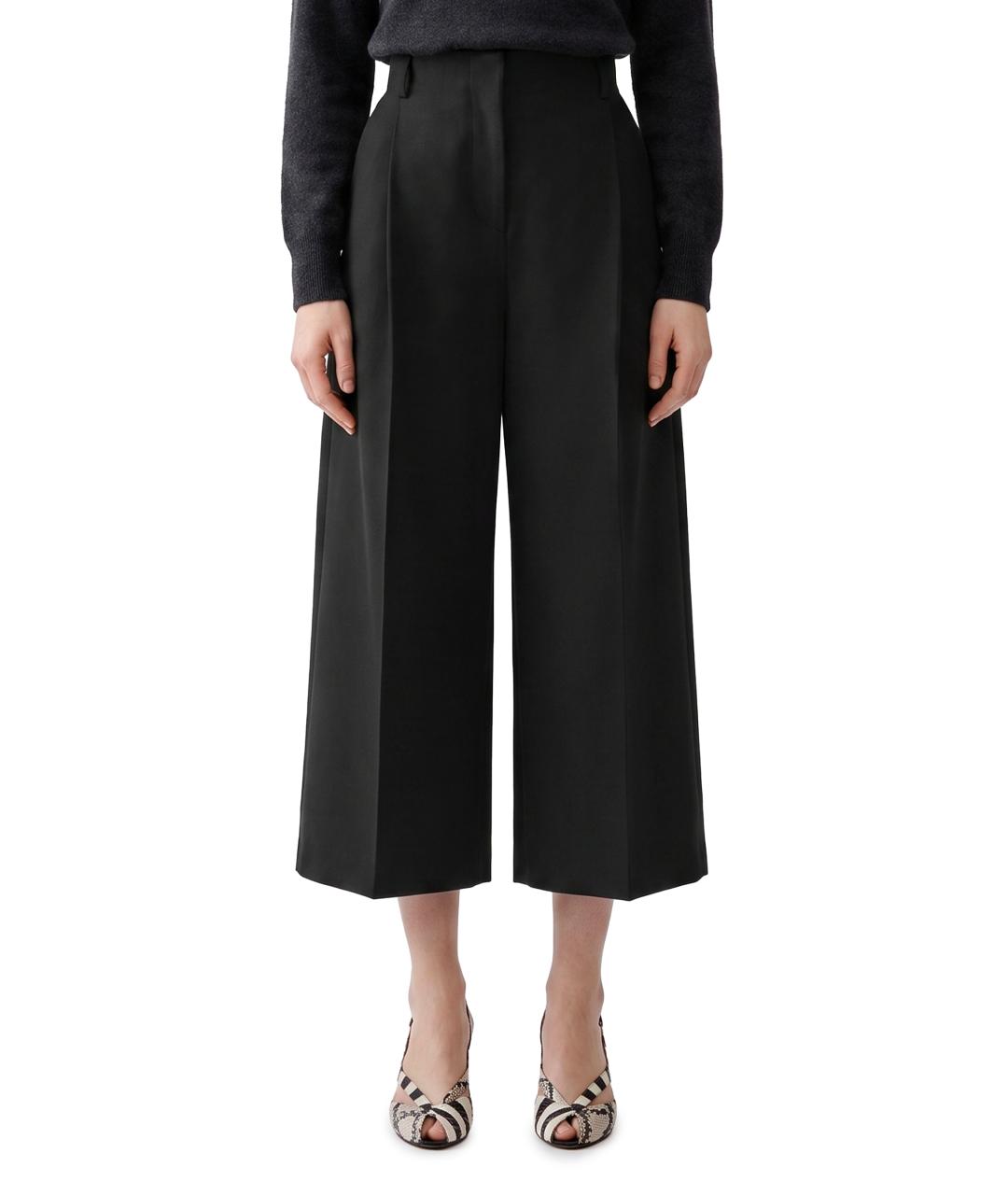 JACQUEMUS Черные шерстяные кюлоты, фото 1
