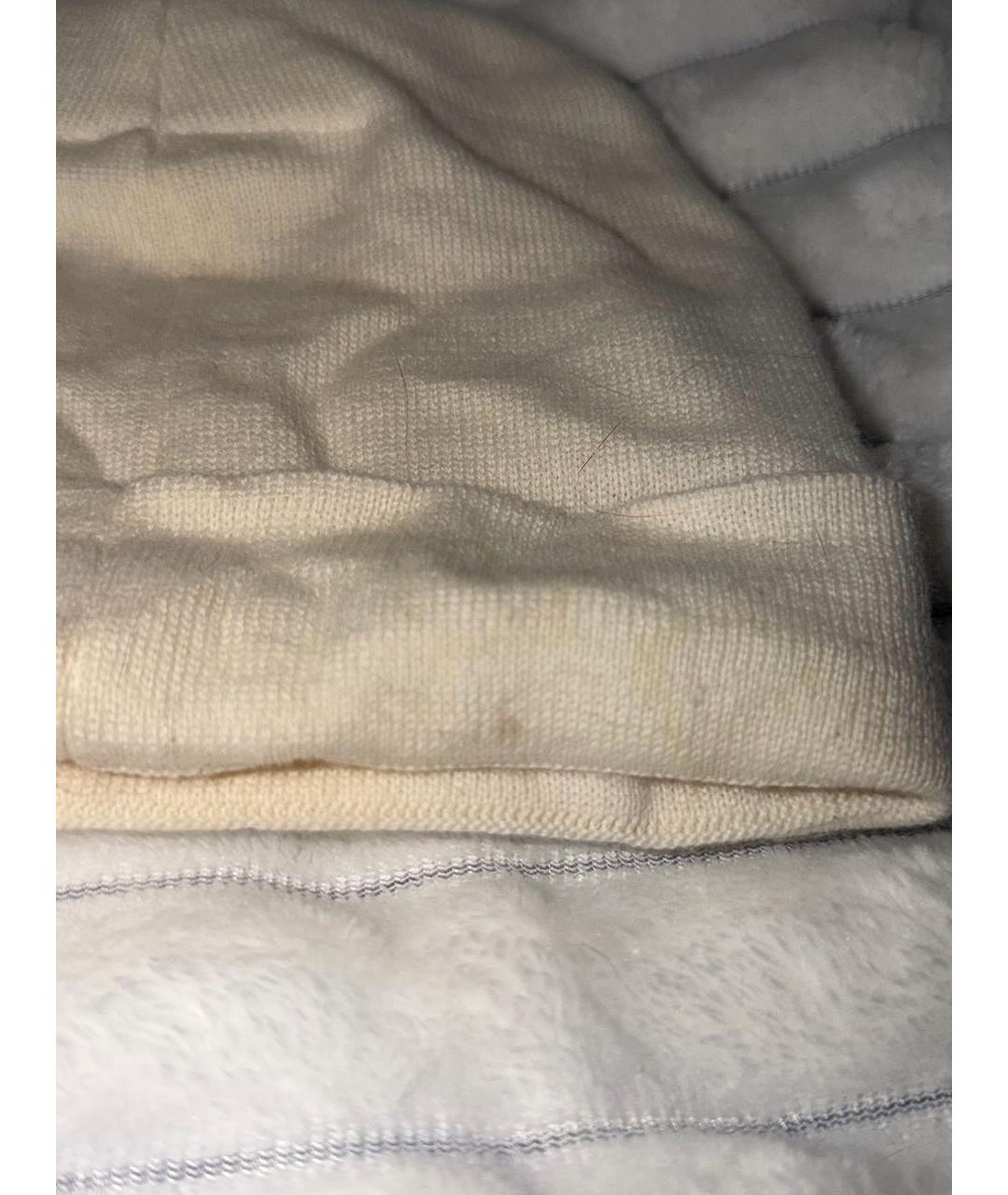 MM6 MAISON MARGIELA Бежевая шерстяная шапка, фото 4