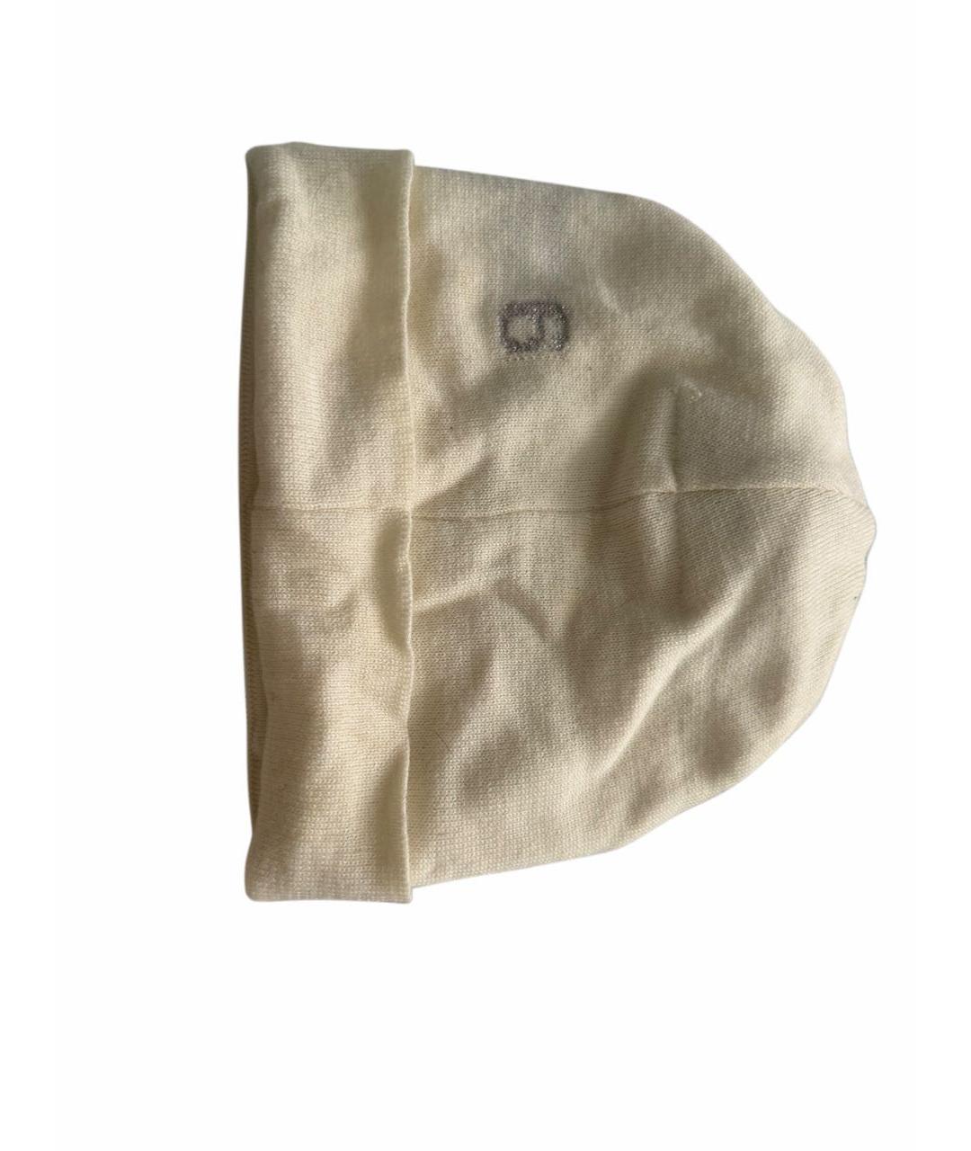 MM6 MAISON MARGIELA Бежевая шерстяная шапка, фото 2