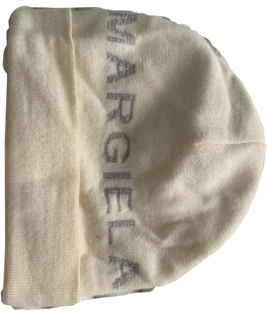 MM6 MAISON MARGIELA Бежевая шерстяная шапка, фото 5