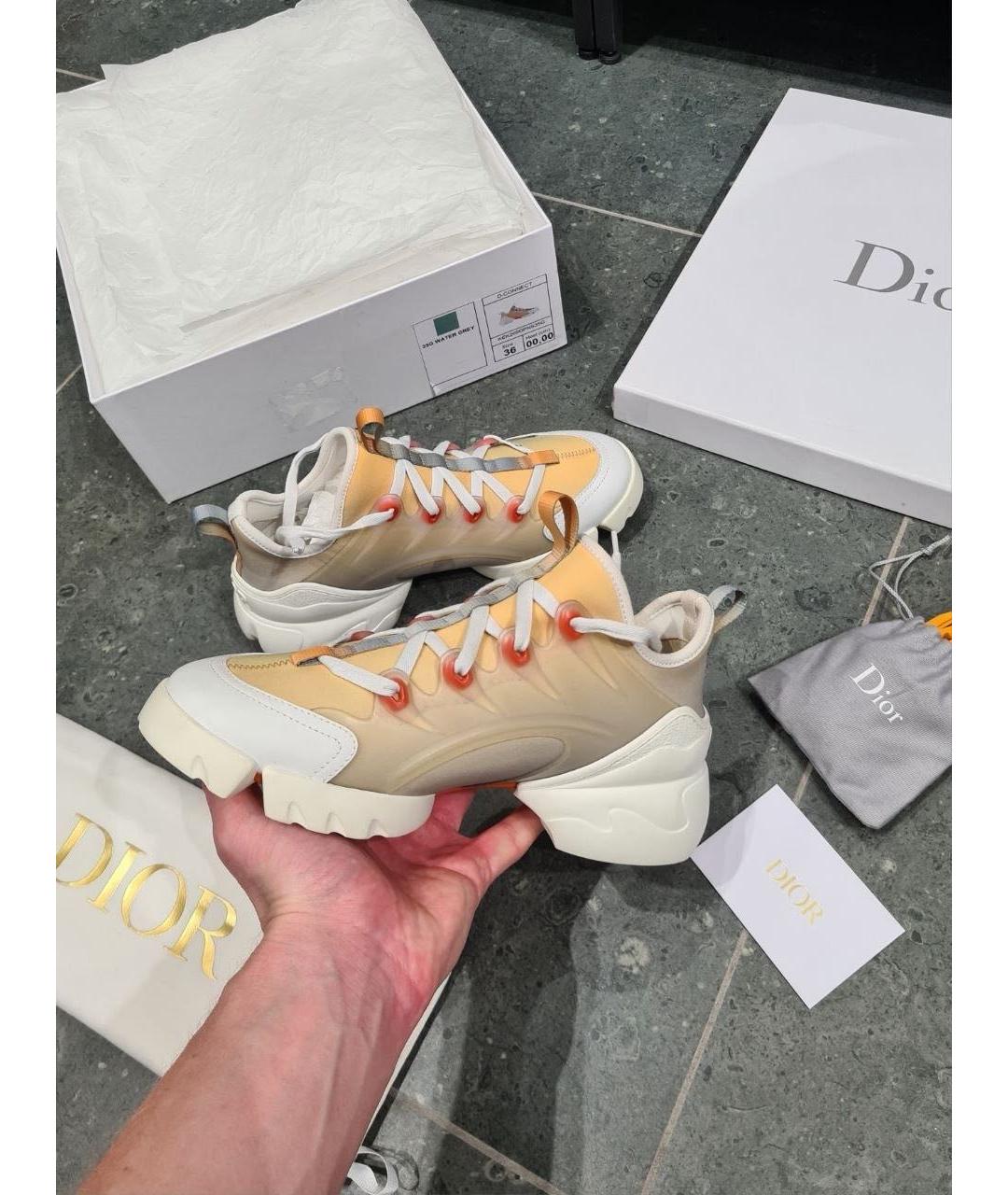 CHRISTIAN DIOR Белые кожаные кроссовки, фото 9