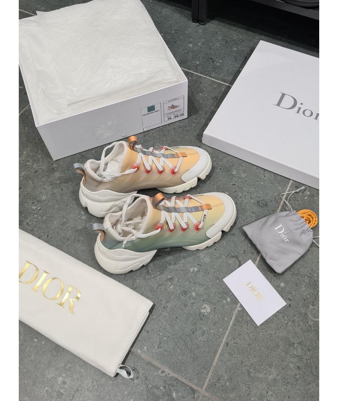CHRISTIAN DIOR Белые кожаные кроссовки, фото 2