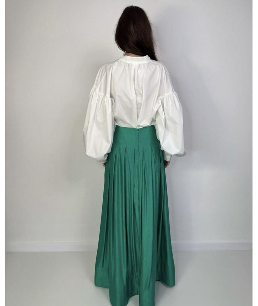 MAX MARA Белая хлопковая блузы, фото 2
