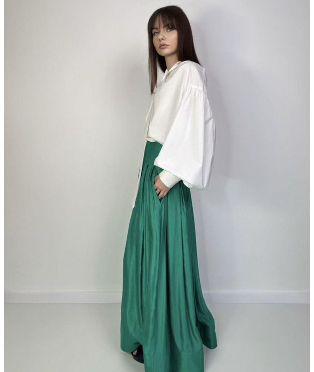 MAX MARA Белая хлопковая блузы, фото 8