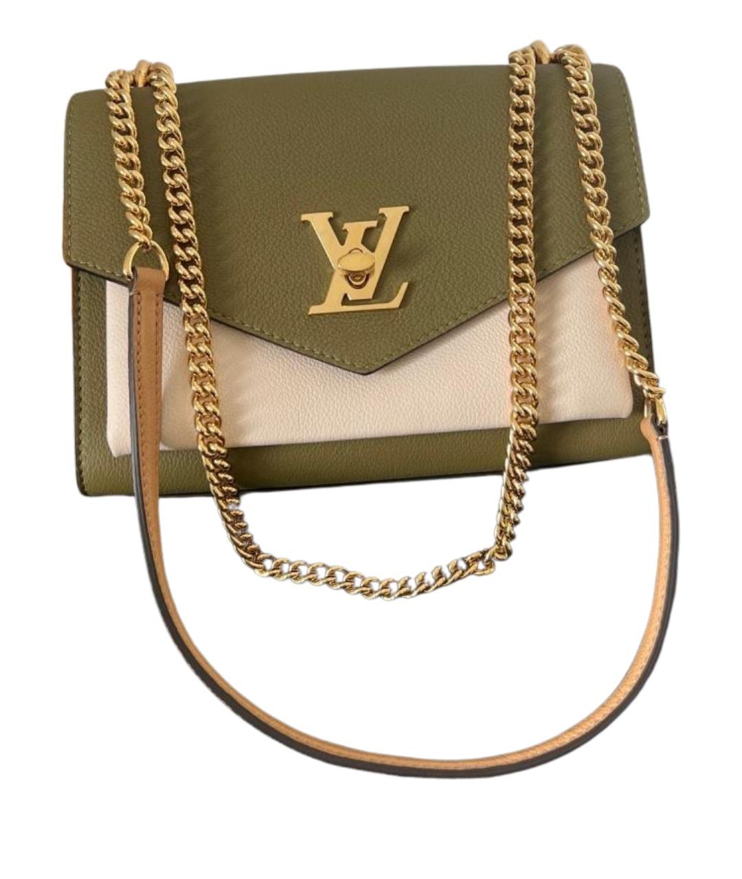 LOUIS VUITTON Зеленая кожаная сумка через плечо, фото 1