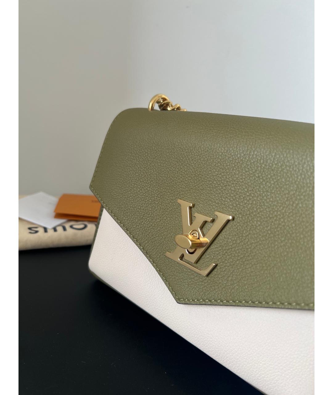 LOUIS VUITTON Зеленая кожаная сумка через плечо, фото 4