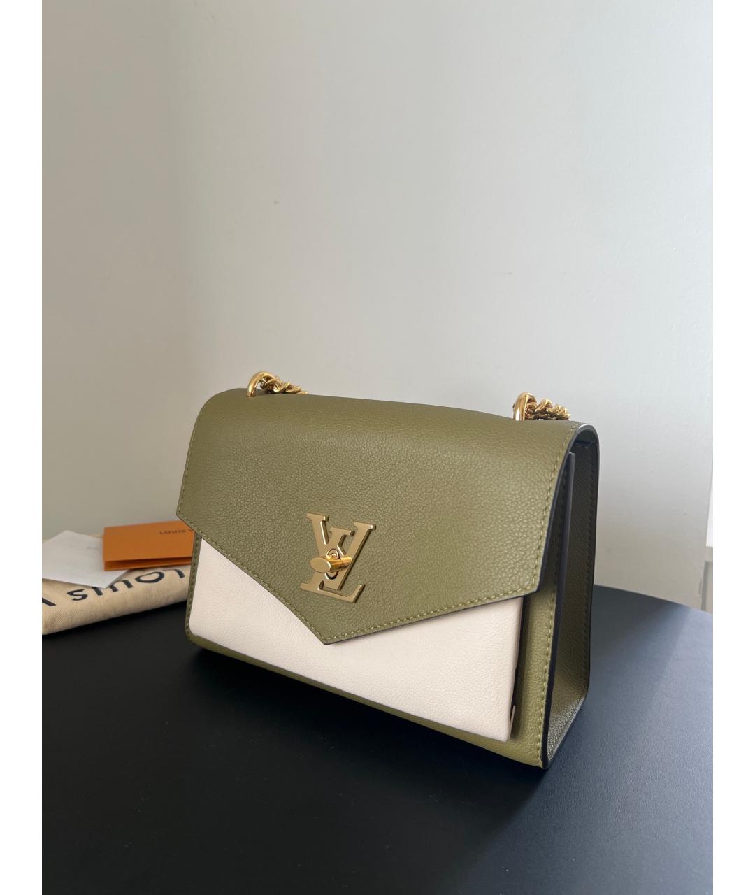 LOUIS VUITTON Зеленая кожаная сумка через плечо, фото 3
