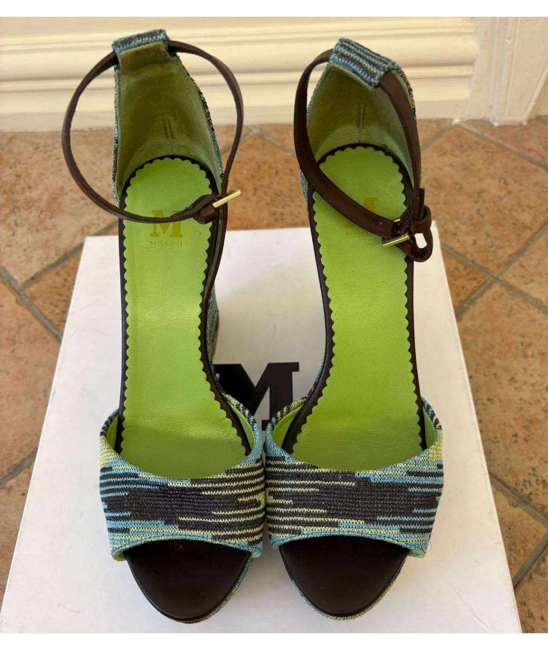 M MISSONI Мульти текстильные босоножки, фото 2