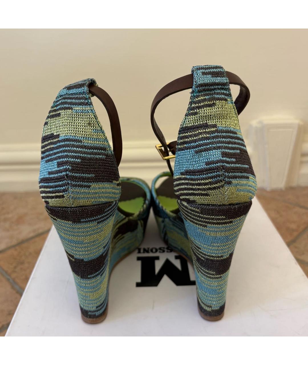 M MISSONI Мульти текстильные босоножки, фото 3