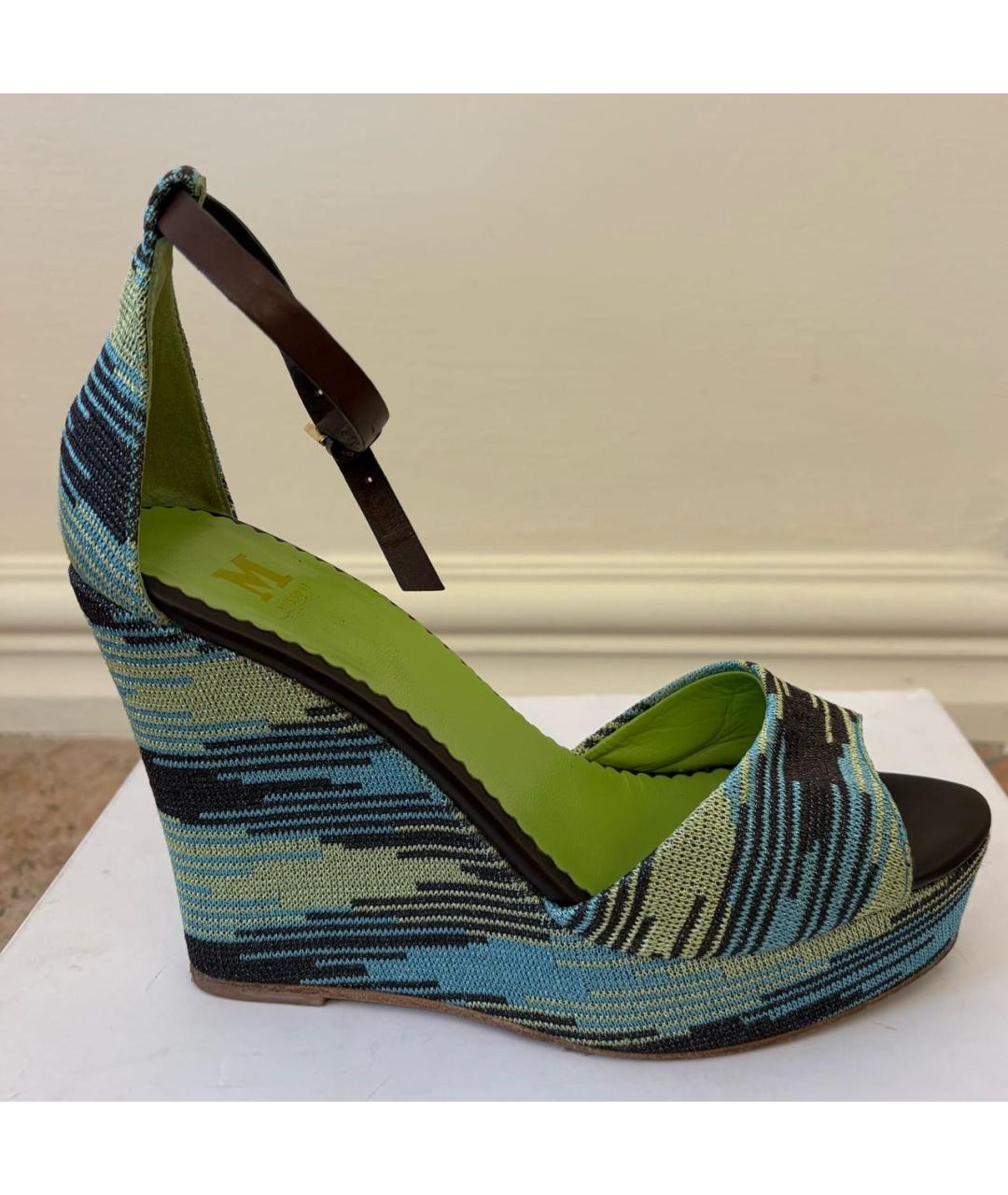 M MISSONI Мульти текстильные босоножки, фото 4