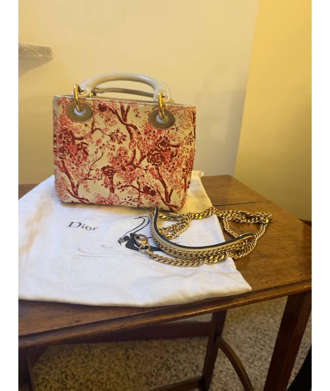 CHRISTIAN DIOR Мульти кожаная сумка с короткими ручками, фото 4