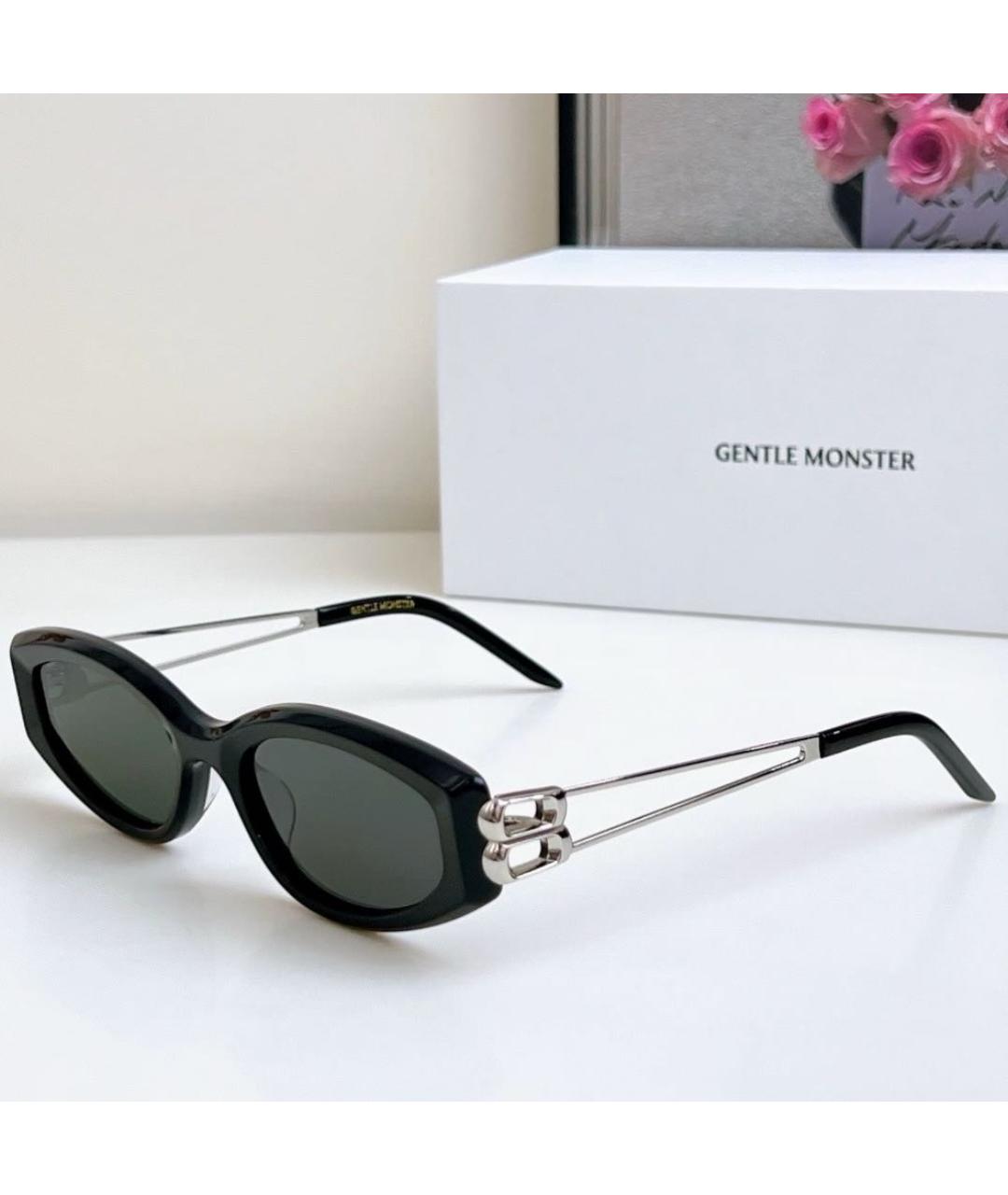 GENTLE MONSTER Черные пластиковые солнцезащитные очки, фото 3