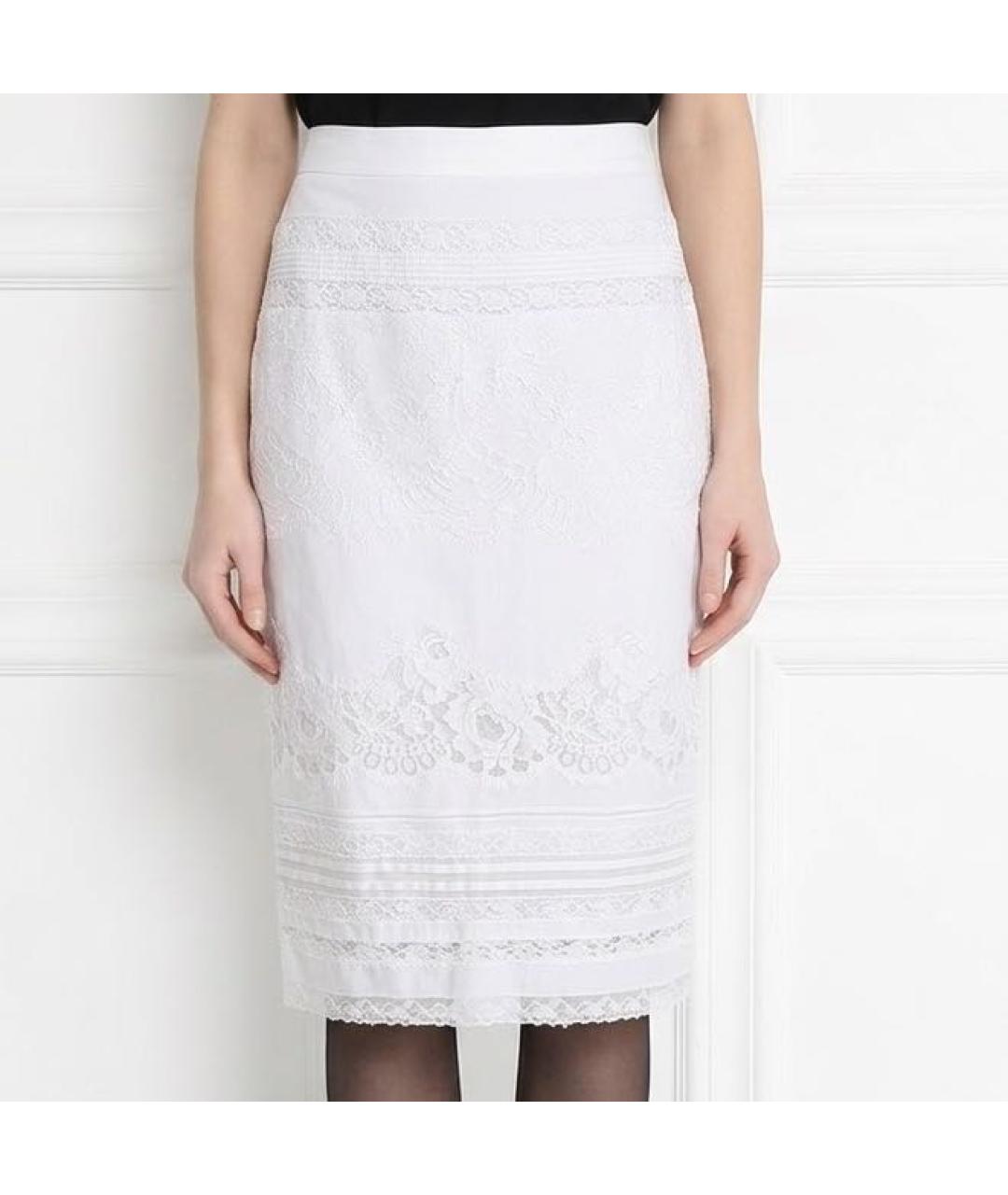 ERMANNO SCERVINO Белый хлопковый костюм с юбками, фото 4