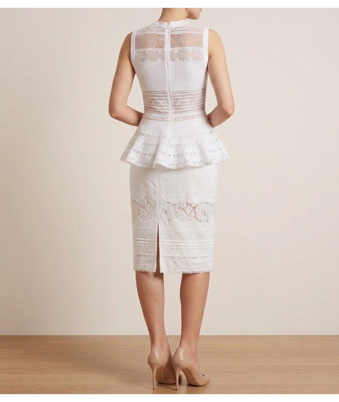 ERMANNO SCERVINO Белый хлопковый костюм с юбками, фото 2