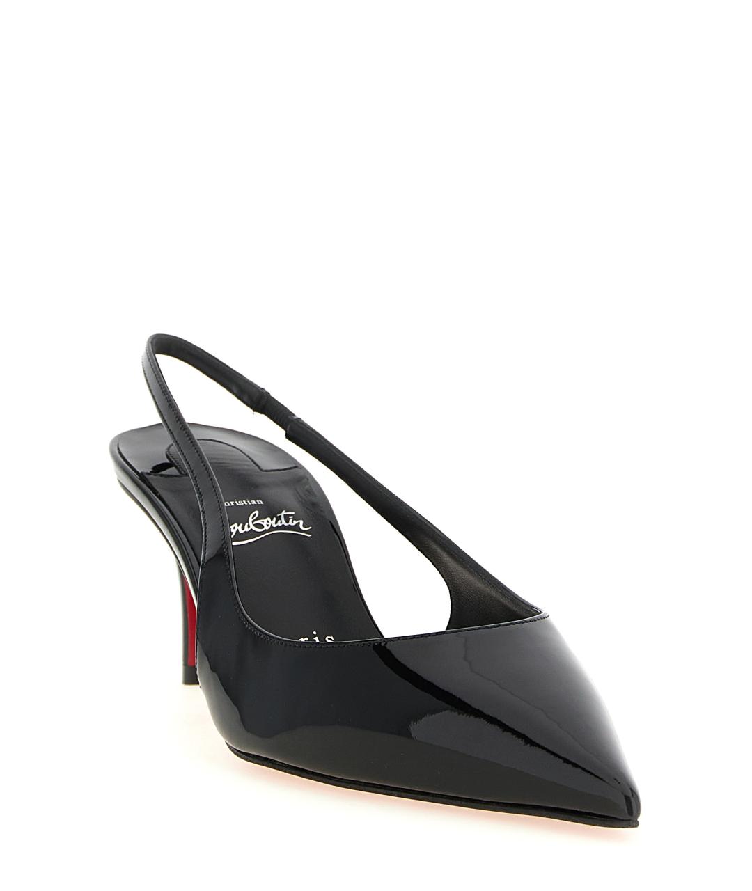 CHRISTIAN LOUBOUTIN Черные туфли из лакированной кожи, фото 2