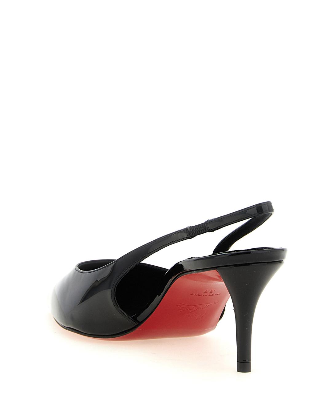 CHRISTIAN LOUBOUTIN Черные туфли из лакированной кожи, фото 3