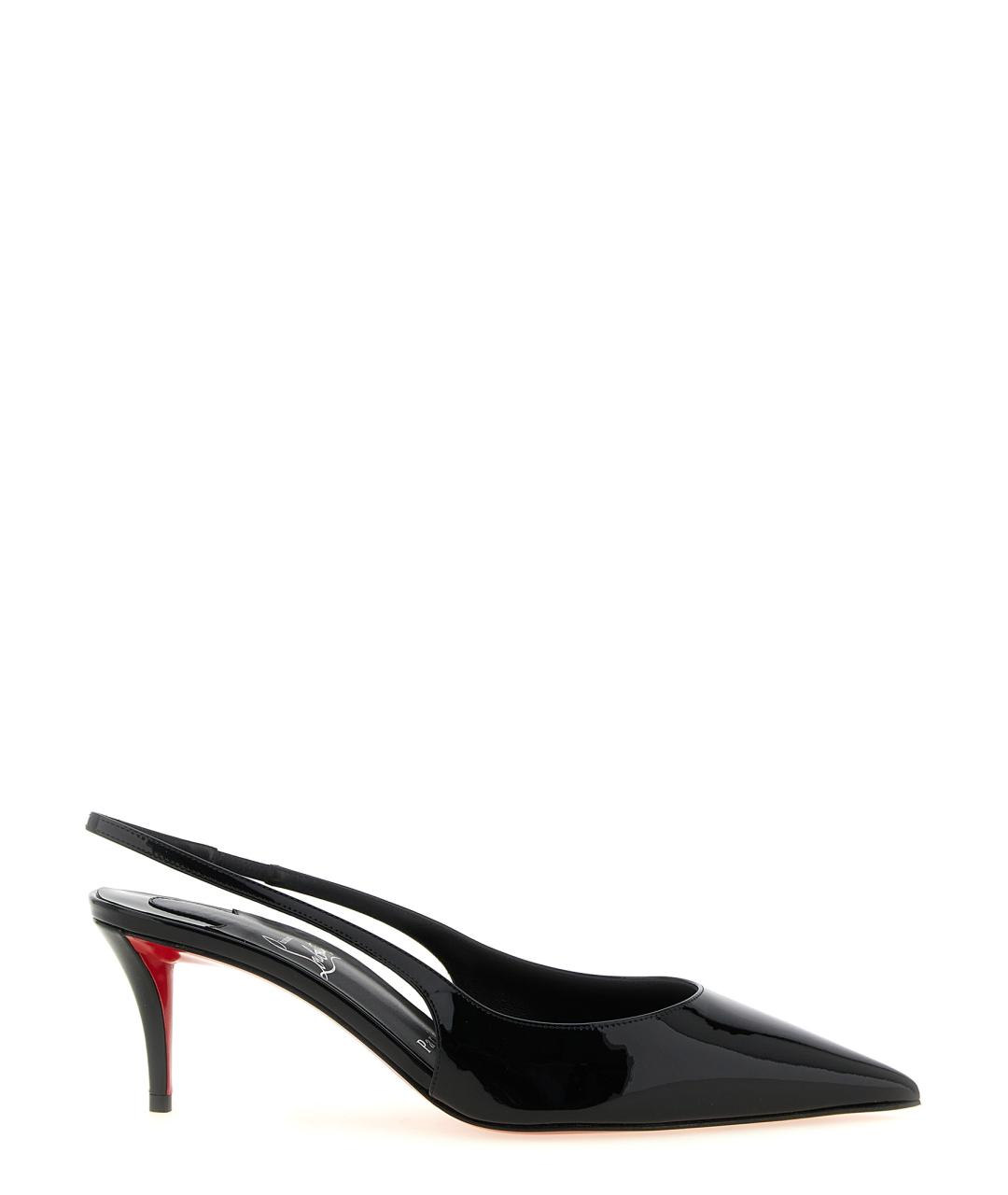 CHRISTIAN LOUBOUTIN Черные туфли из лакированной кожи, фото 1