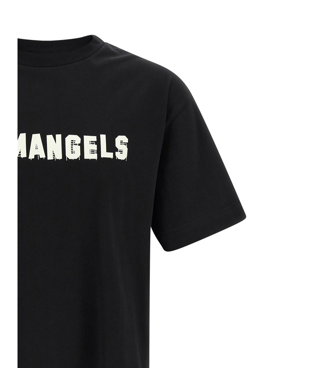 PALM ANGELS Черная хлопковая футболка, фото 3