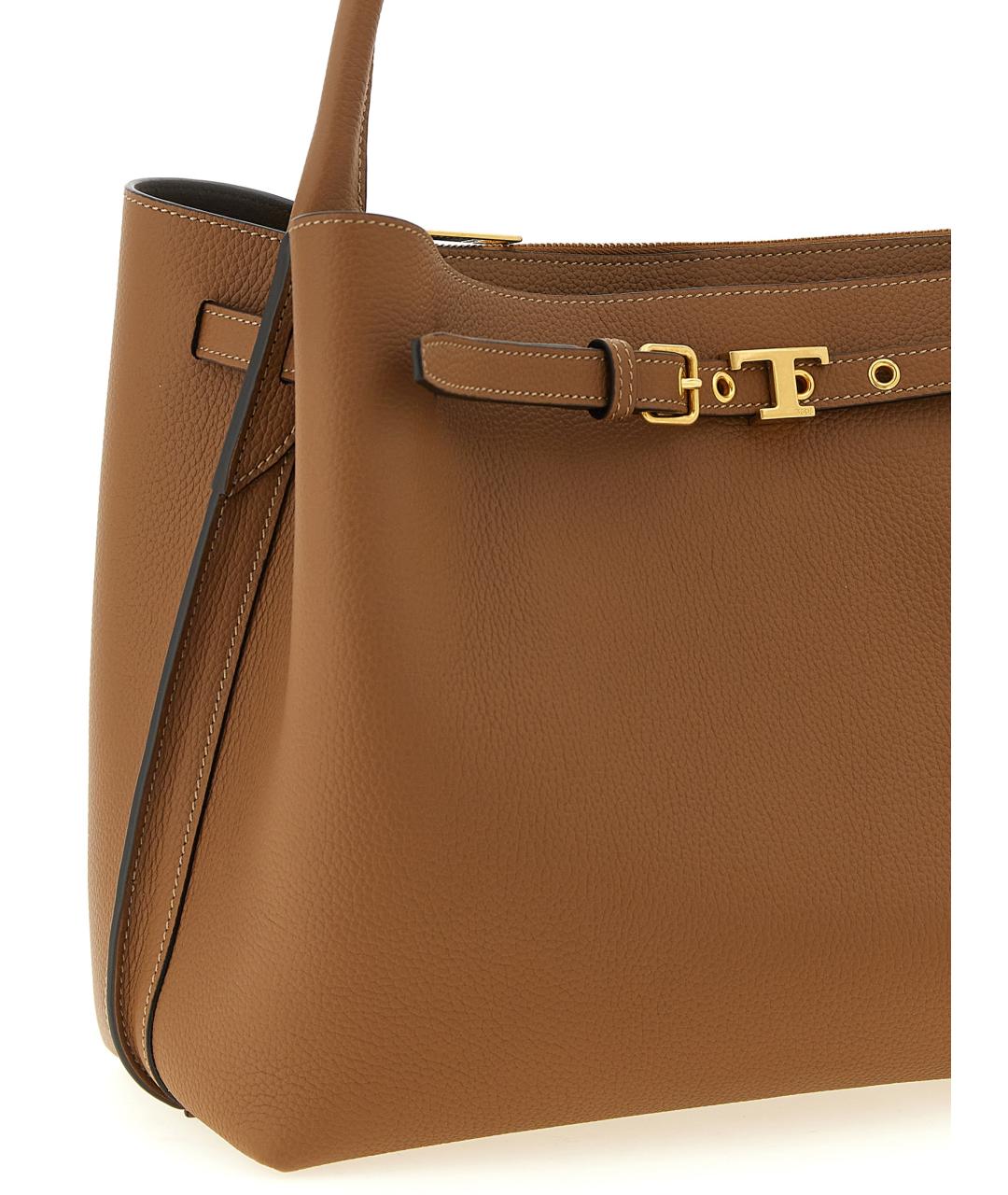 TOD'S Коричневая кожаная сумка тоут, фото 3