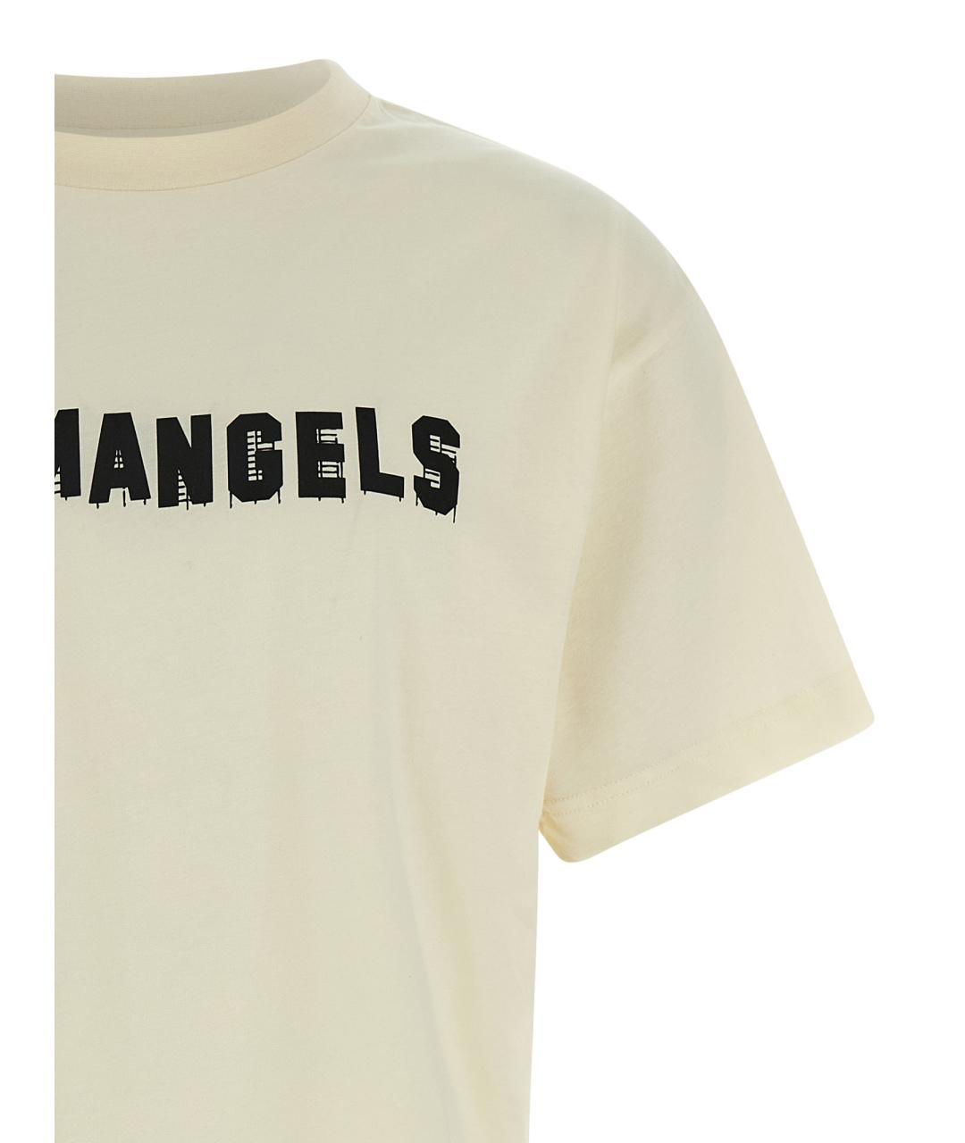 PALM ANGELS Белая хлопковая футболка, фото 3