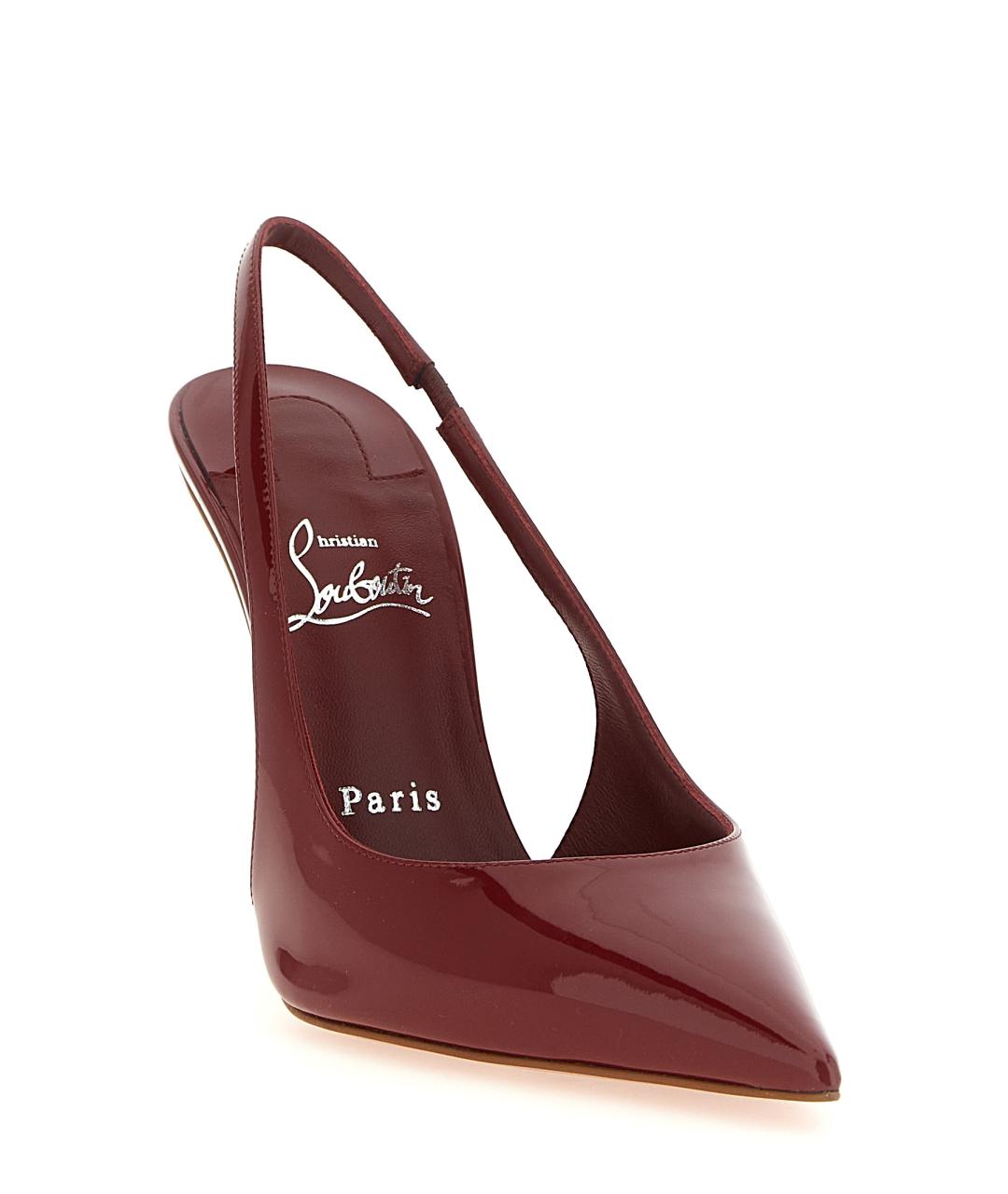 CHRISTIAN LOUBOUTIN Красные кожаные туфли, фото 2