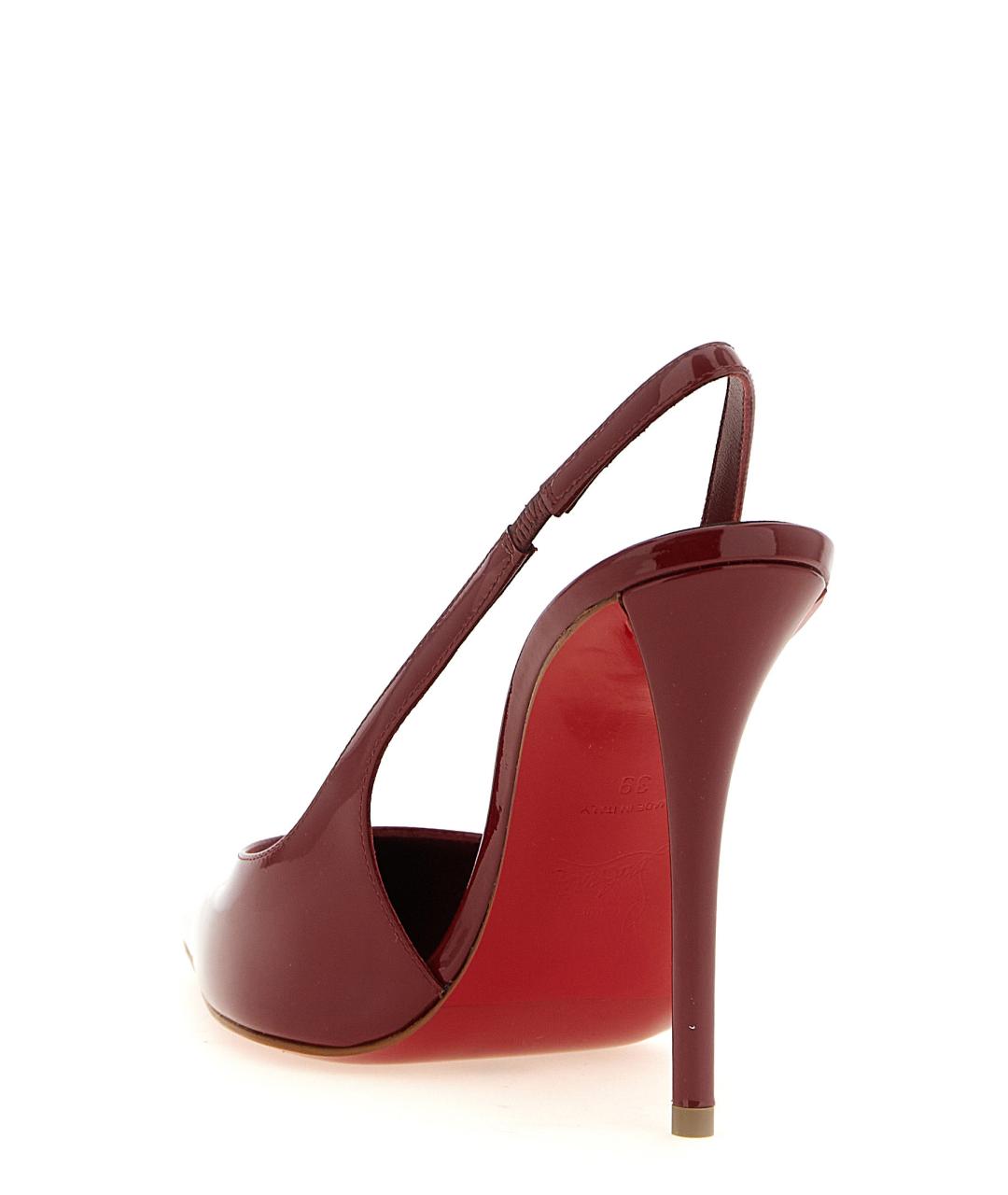 CHRISTIAN LOUBOUTIN Красные кожаные туфли, фото 3