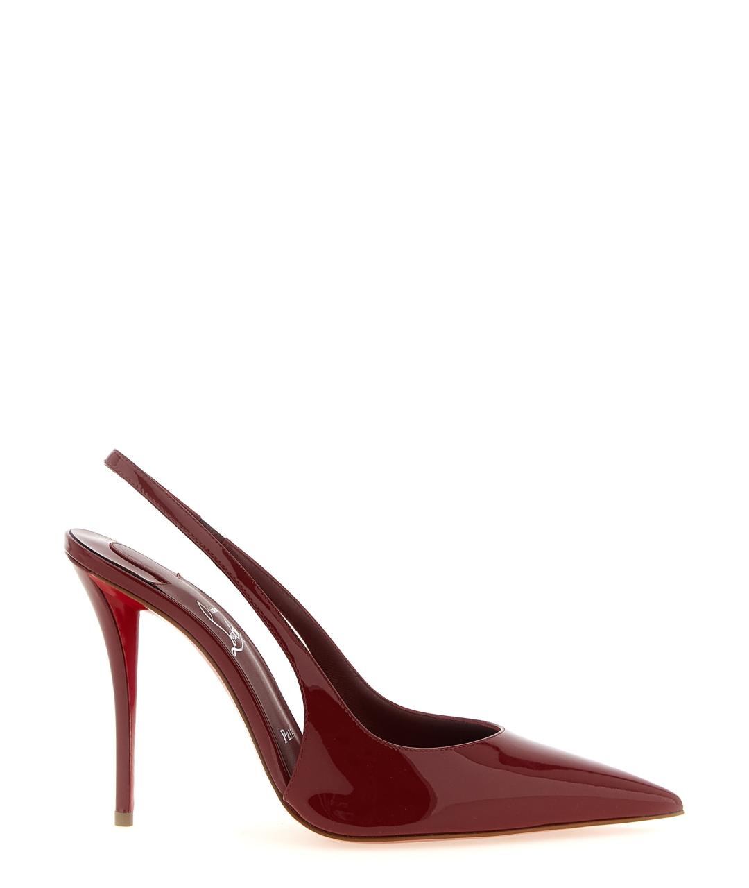 CHRISTIAN LOUBOUTIN Красные кожаные туфли, фото 1