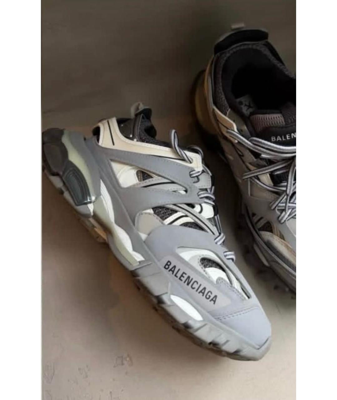 BALENCIAGA Серые синтетические кроссовки, фото 4