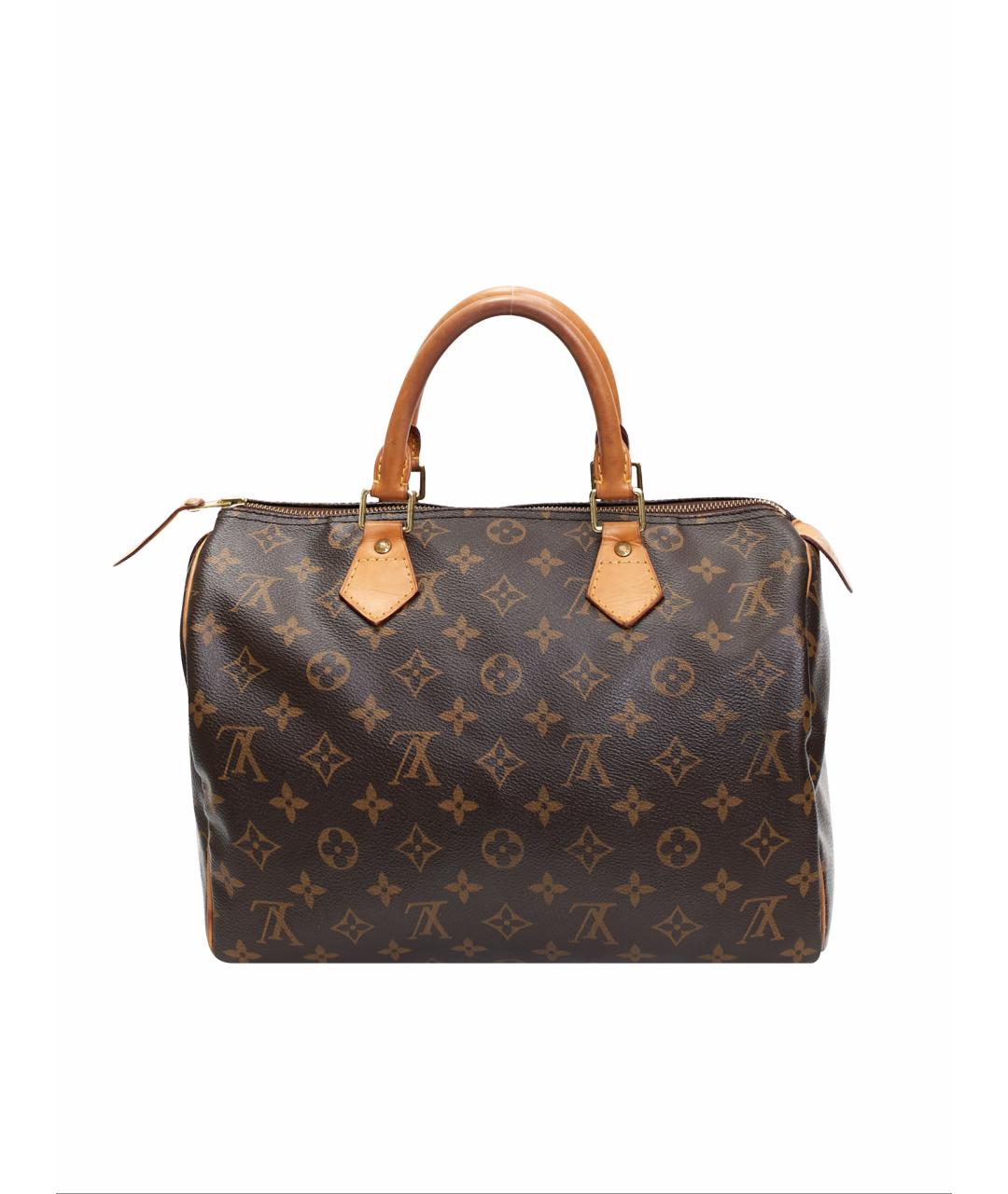 LOUIS VUITTON Коричневая сумка с короткими ручками из канвы, фото 1