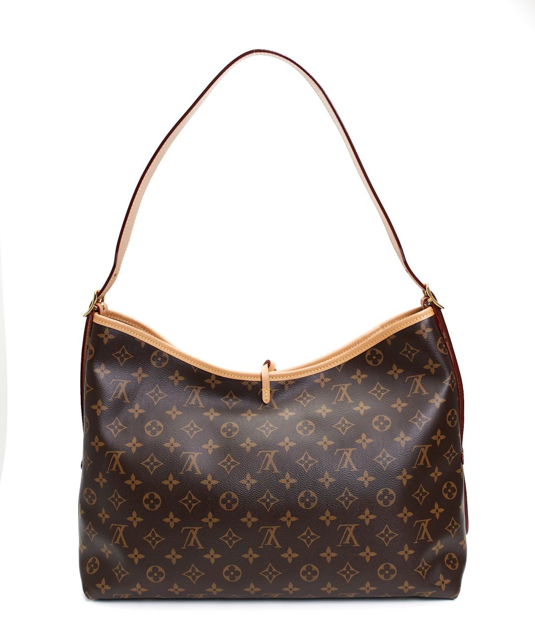 LOUIS VUITTON Коричневая сумка тоут из канвы, фото 3