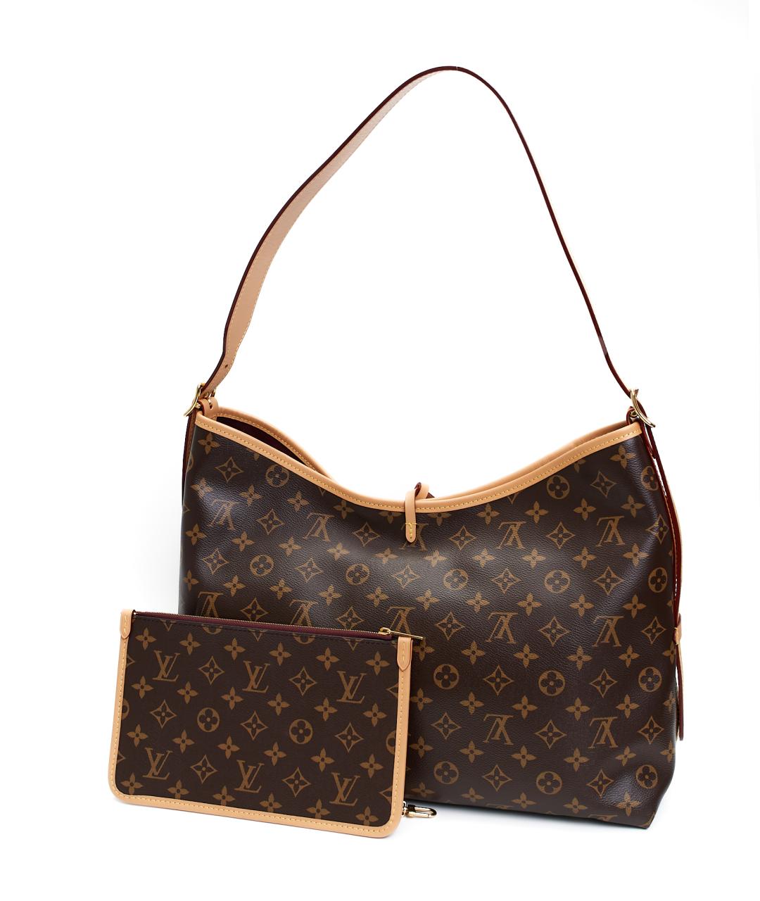 LOUIS VUITTON Коричневая сумка тоут из канвы, фото 8