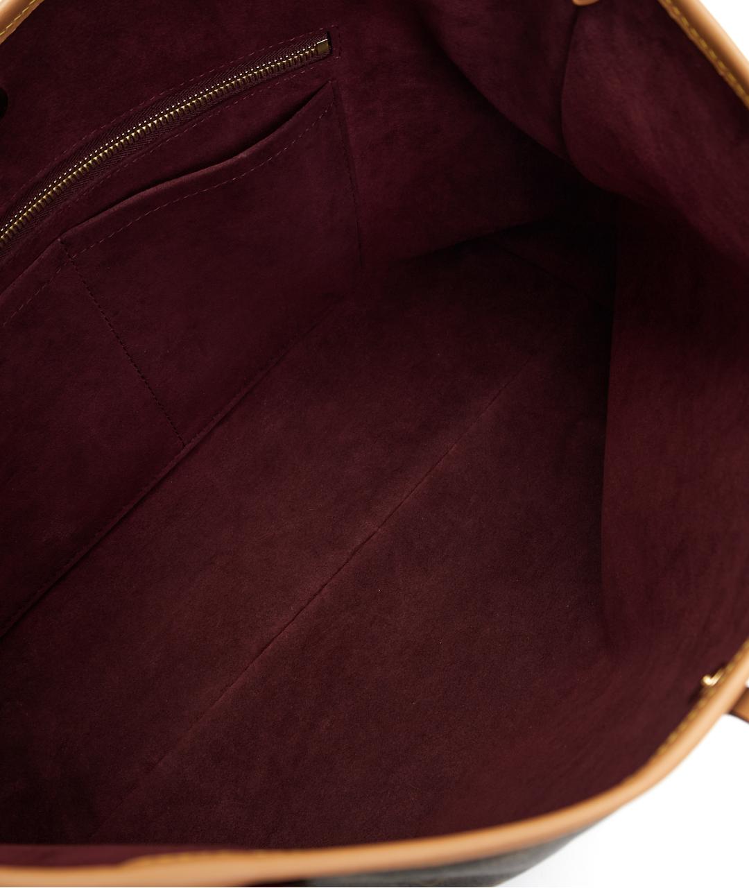 LOUIS VUITTON Коричневая сумка тоут из канвы, фото 7