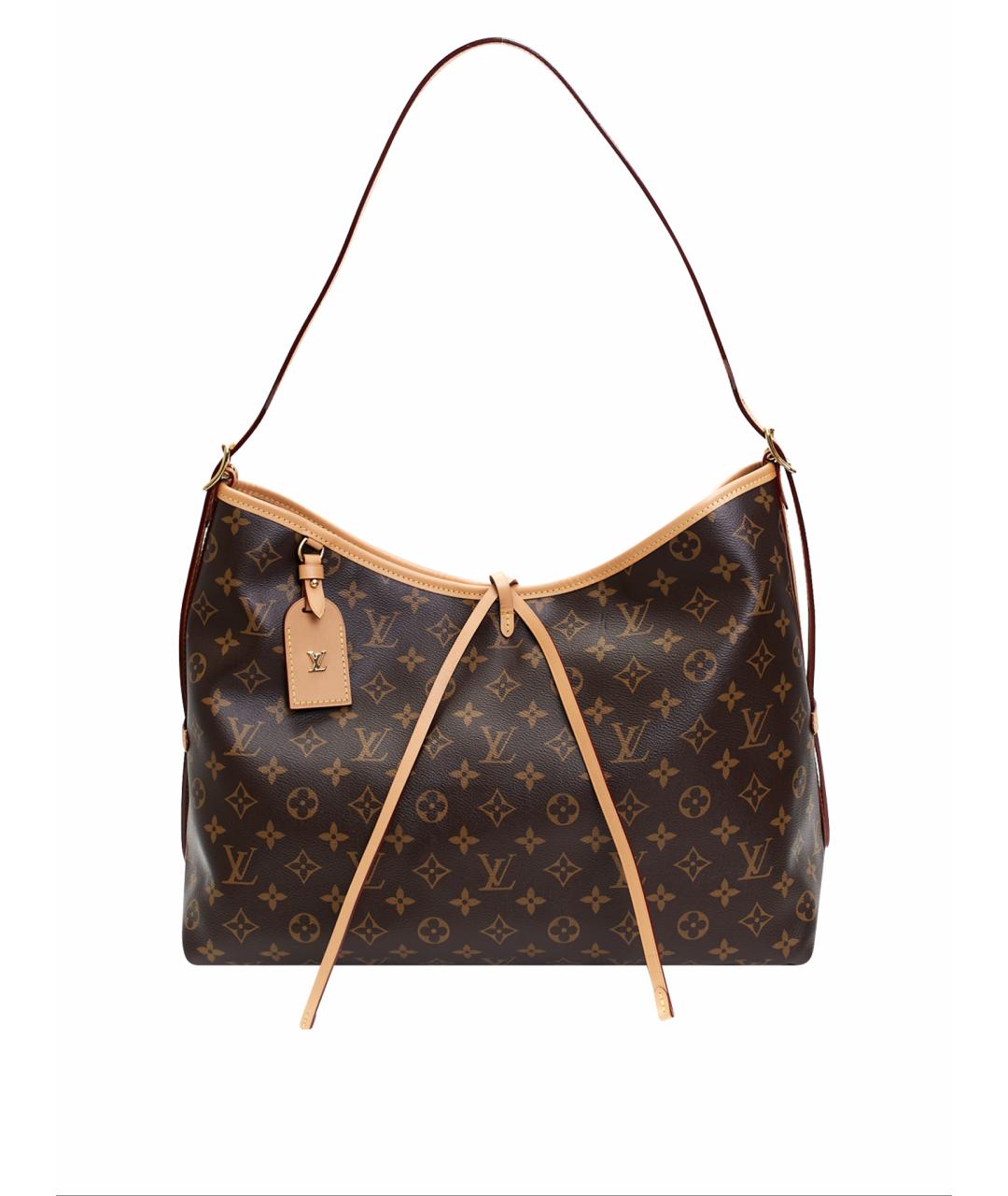 LOUIS VUITTON Коричневая сумка тоут из канвы, фото 1