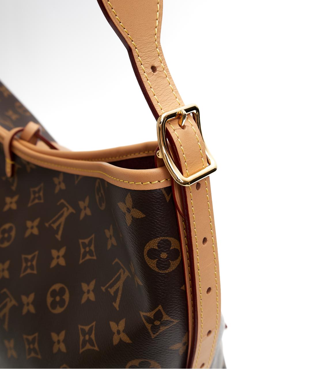 LOUIS VUITTON Коричневая сумка тоут из канвы, фото 4