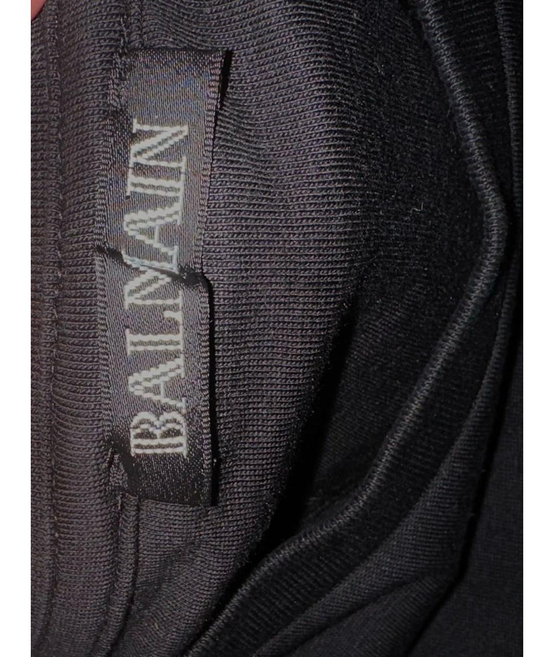 BALMAIN Черная хлопковая футболка, фото 3