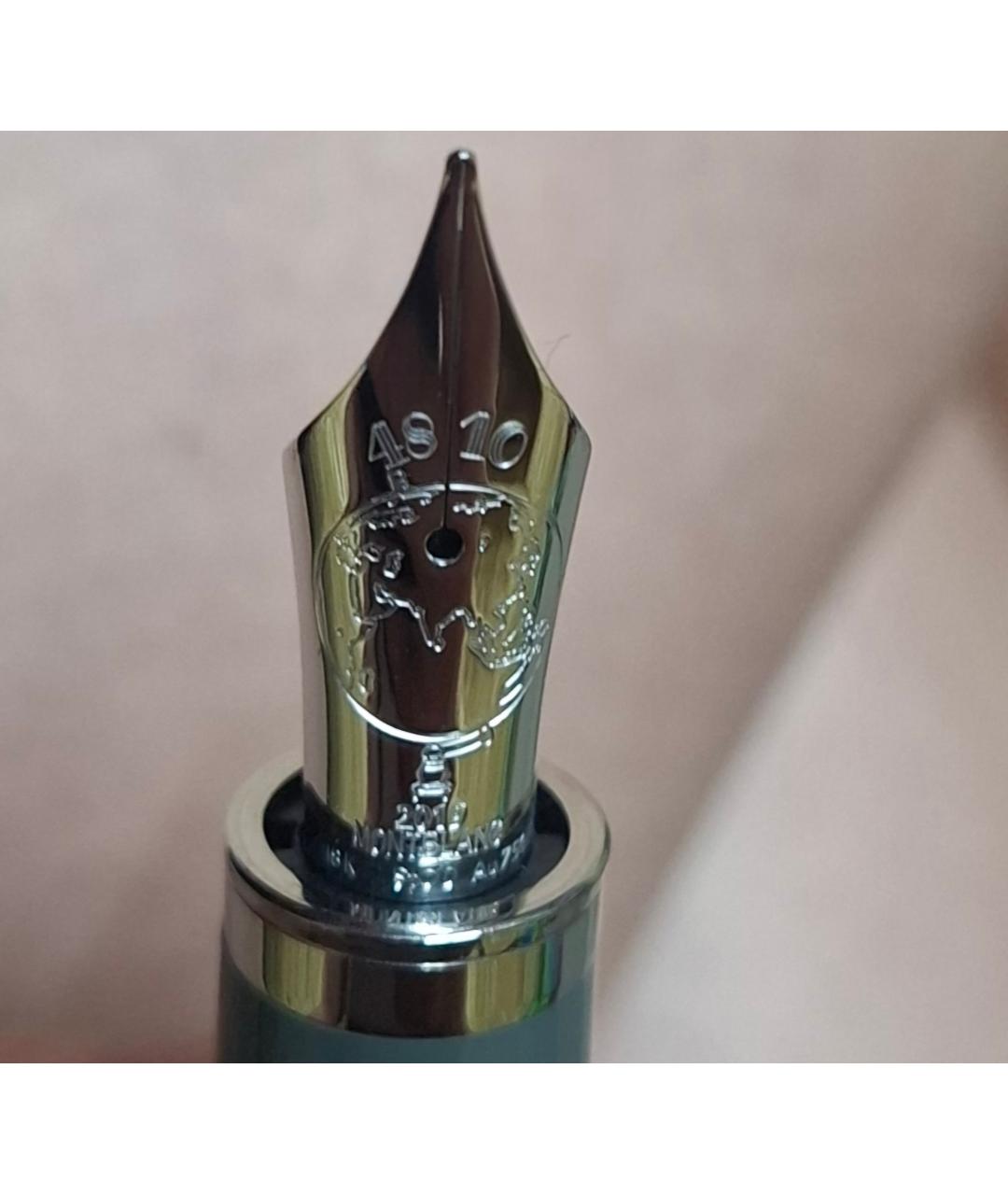 MONTBLANC Зеленая перьевая ручка, фото 2