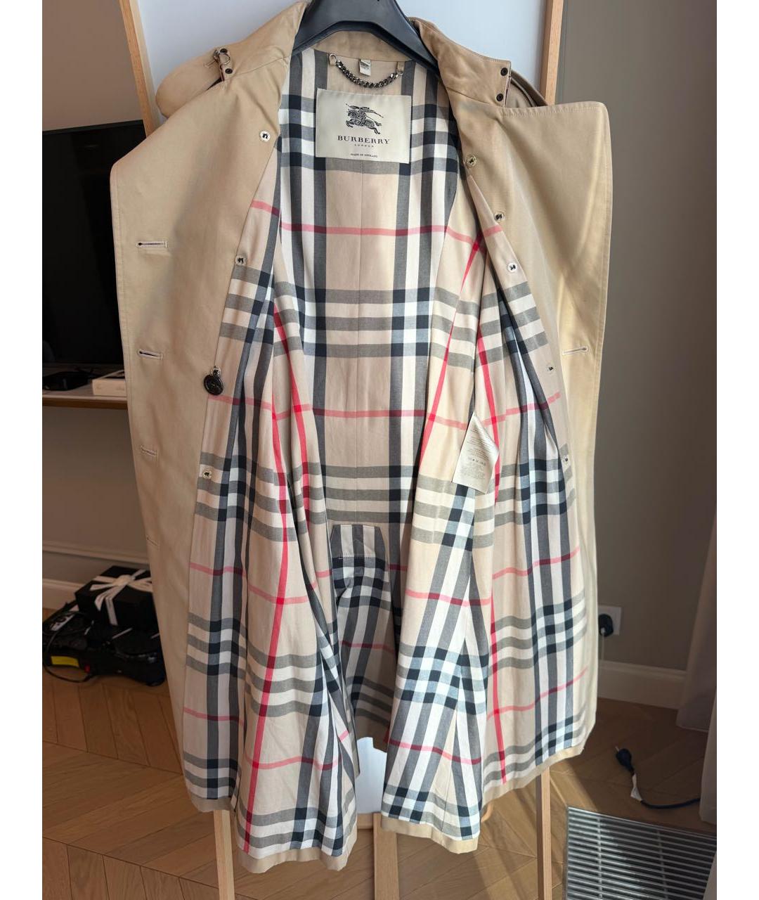 BURBERRY Бежевый тренч/плащ, фото 2