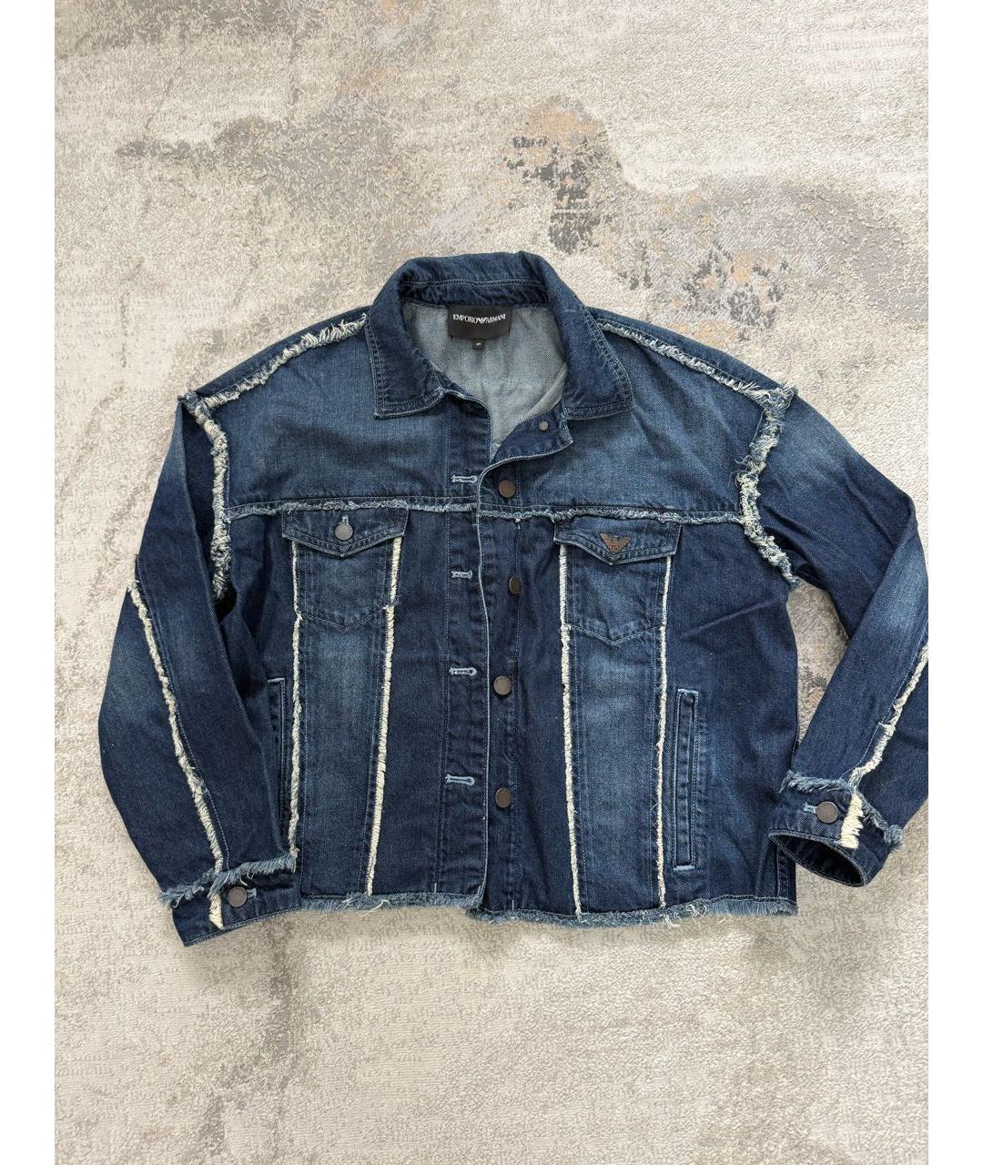 EMPORIO ARMANI Синяя деним куртка, фото 7