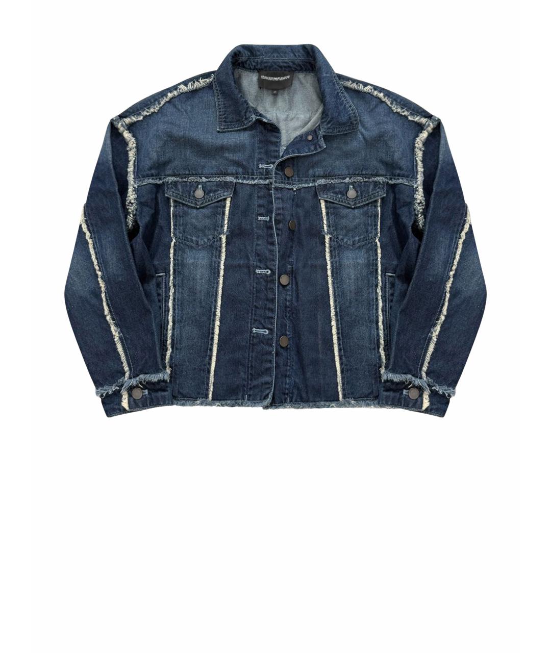 EMPORIO ARMANI Синяя деним куртка, фото 1
