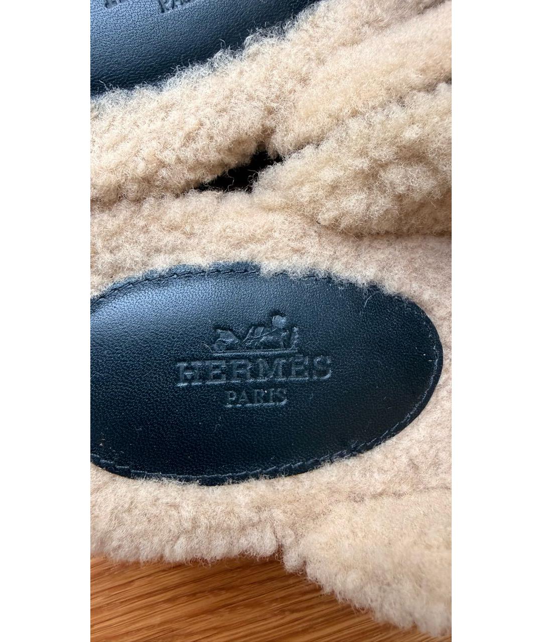 HERMES Черные сабо, фото 7