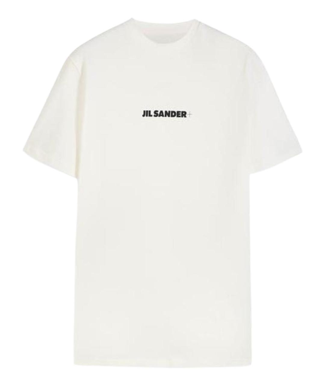 JIL SANDER Белая хлопковая футболка, фото 1