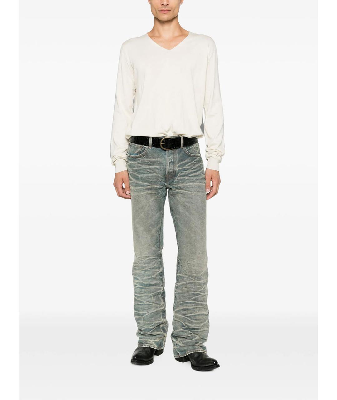 MAISON MARGIELA Бежевый хлопковый джемпер / свитер, фото 2