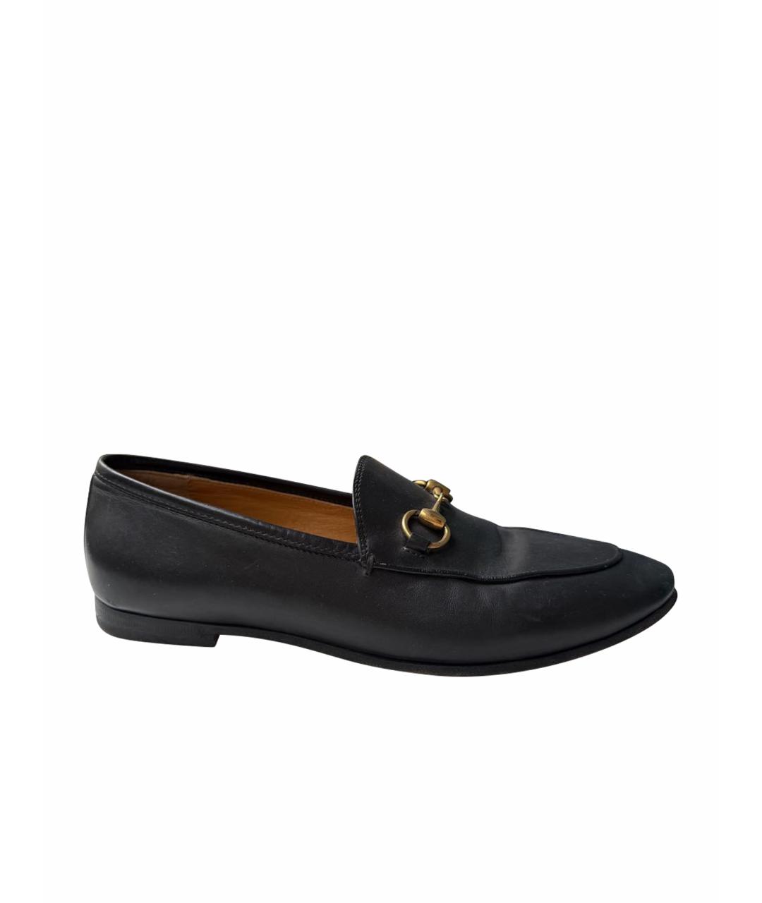 GUCCI Черные кожаные лоферы, фото 7